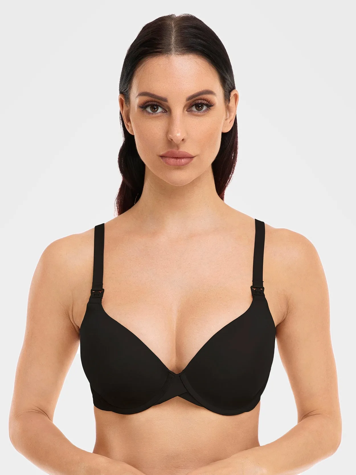 Underwire Nursing Bra for Breastfeeding Black