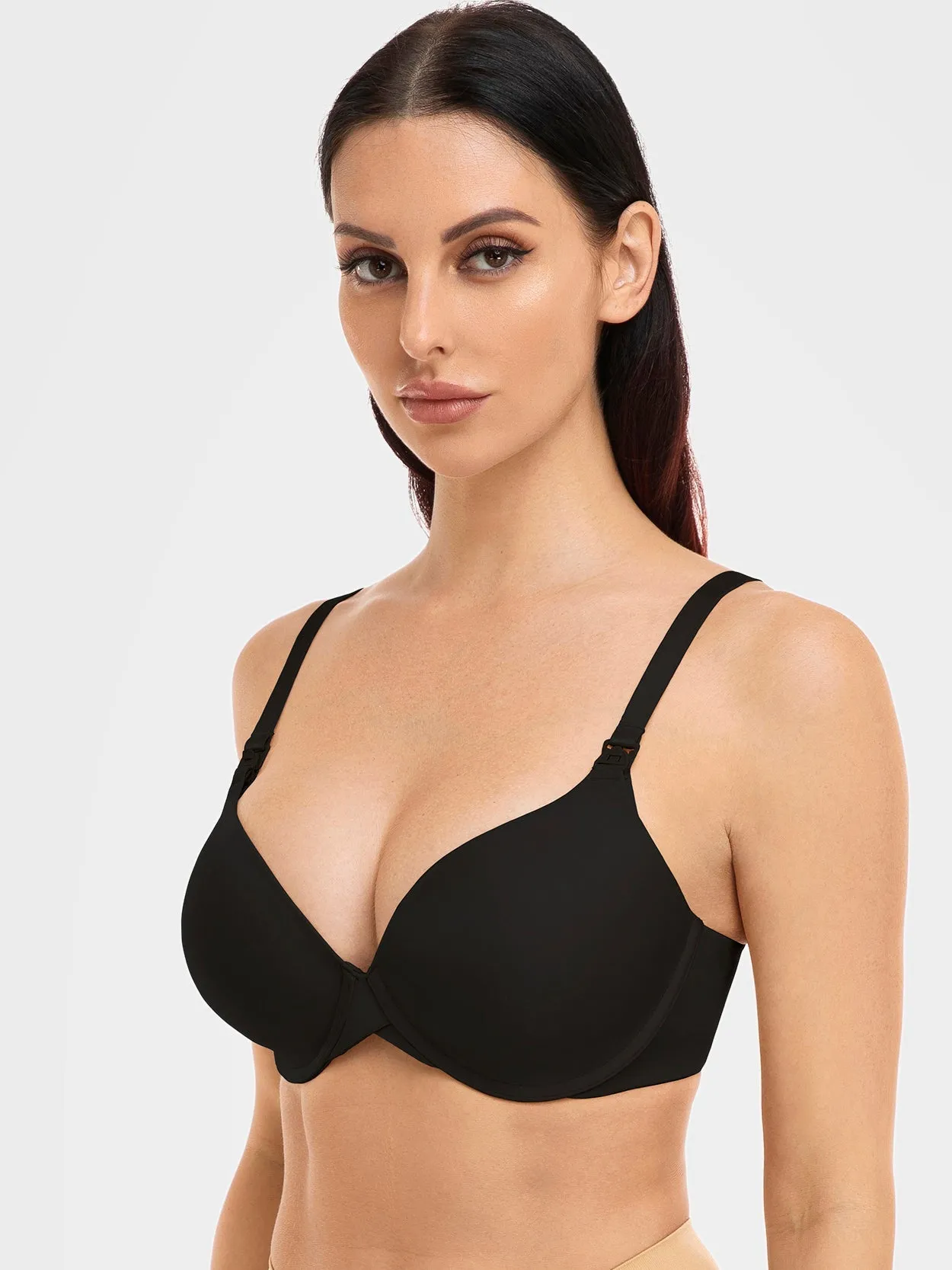 Underwire Nursing Bra for Breastfeeding Black