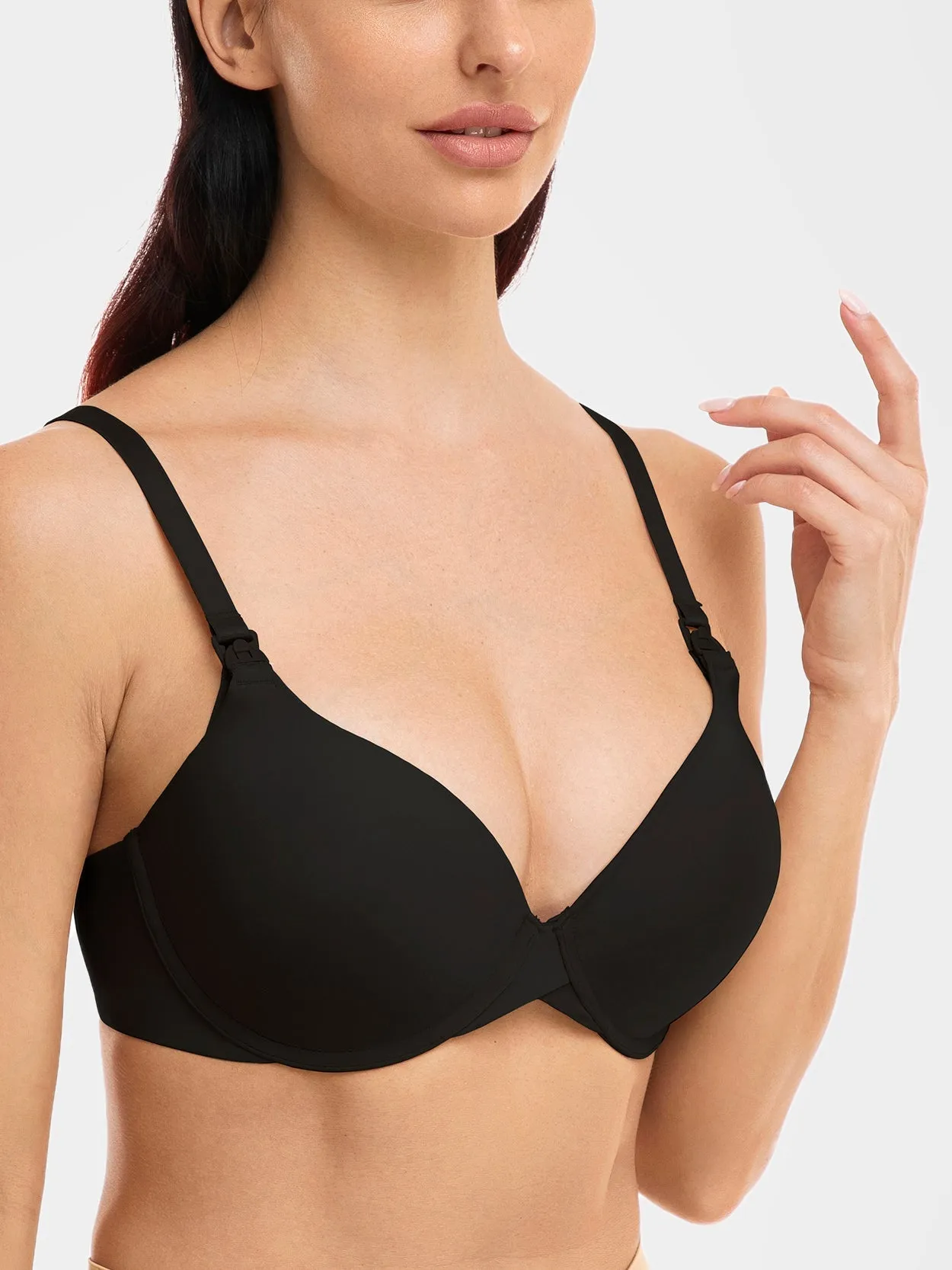 Underwire Nursing Bra for Breastfeeding Black