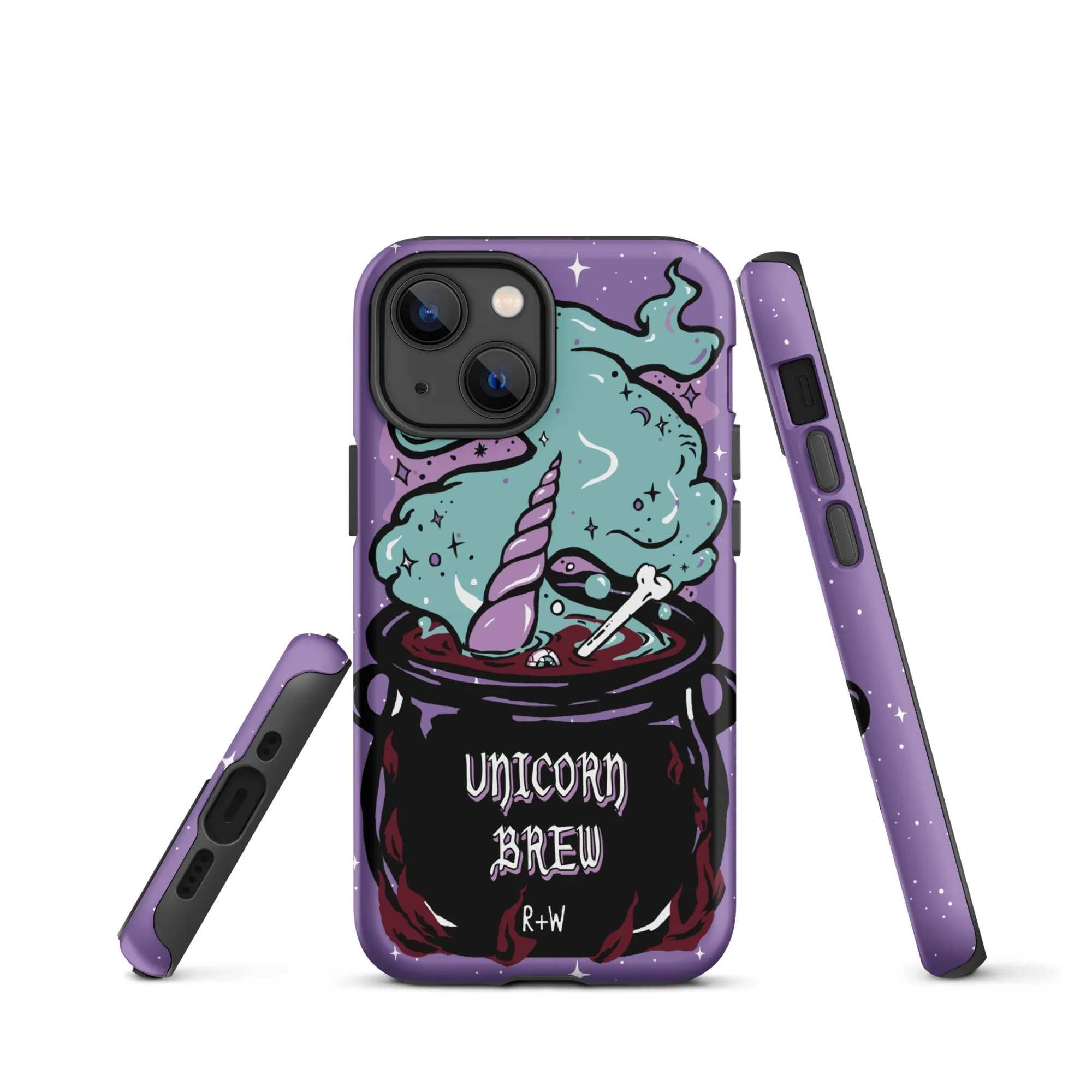 Unicorn Brew Tough Phone Case for iPhone - Shockproof Anti-scratch Goth Witchy Phone Cover Cool Gothic Christmas Gifts