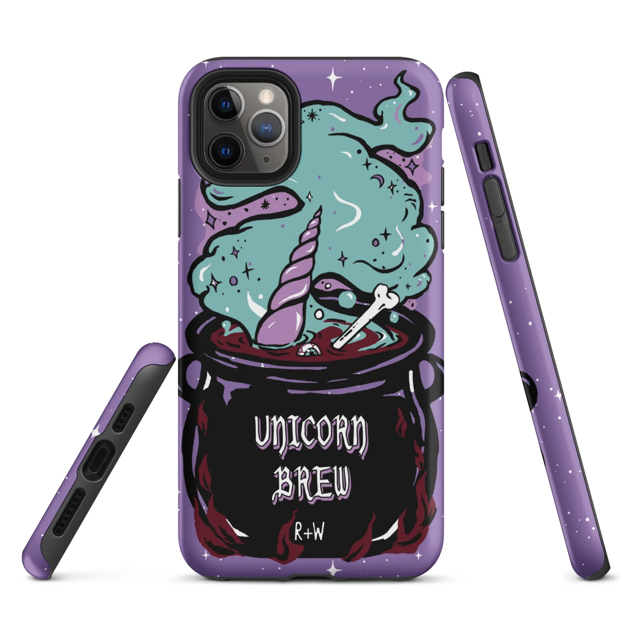 Unicorn Brew Tough Phone Case for iPhone - Shockproof Anti-scratch Goth Witchy Phone Cover Cool Gothic Christmas Gifts