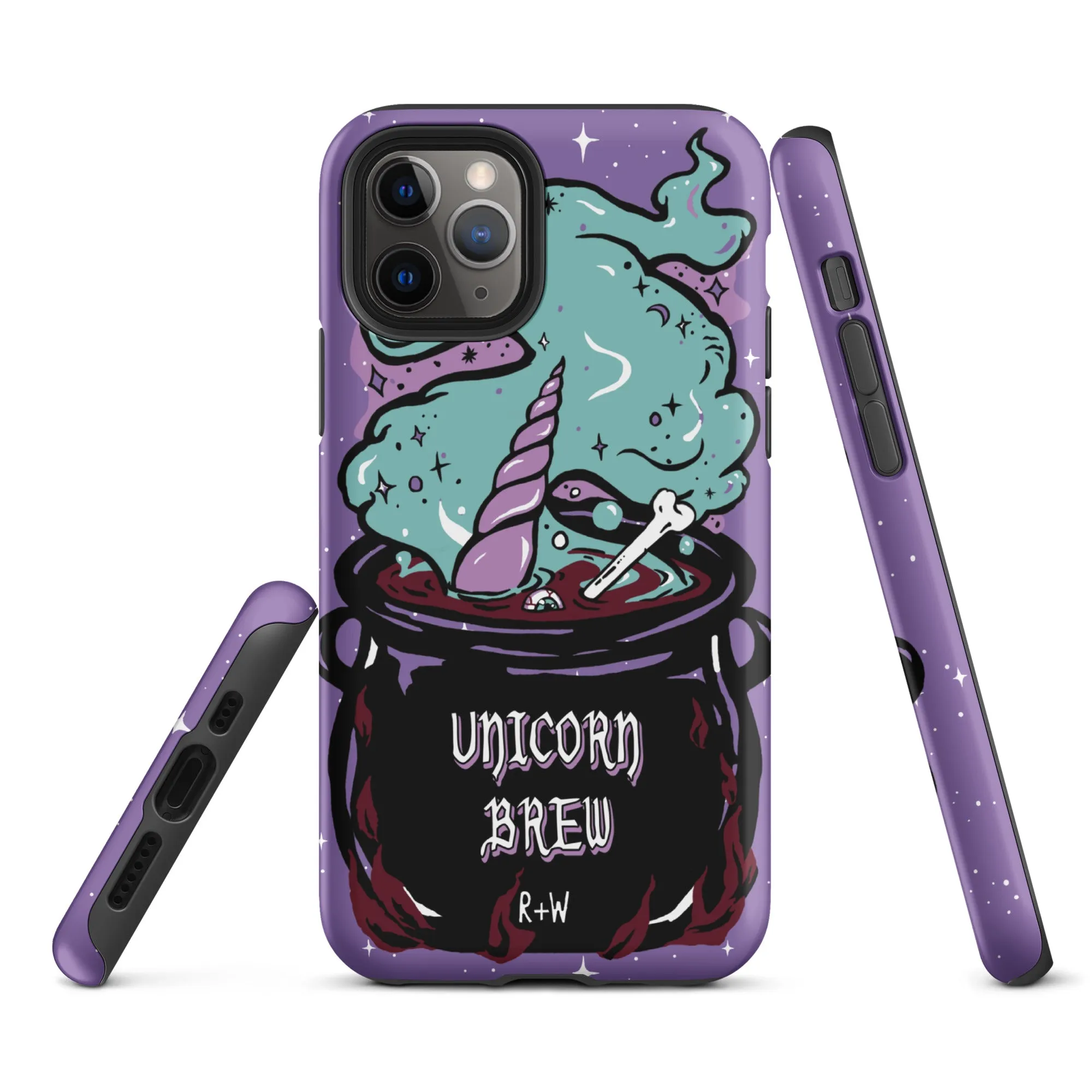 Unicorn Brew Tough Phone Case for iPhone - Shockproof Anti-scratch Goth Witchy Phone Cover Cool Gothic Christmas Gifts