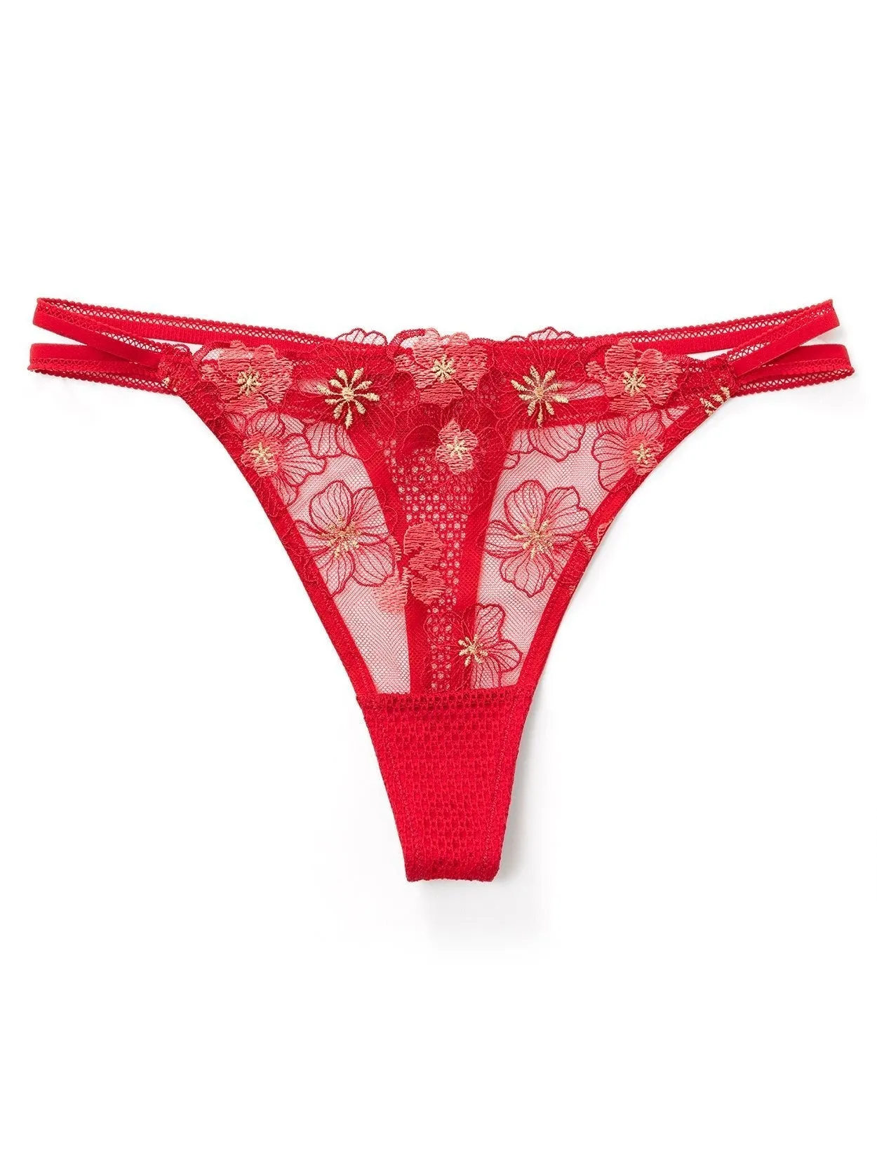 Women's Sexy Lace Bikini Panty Red