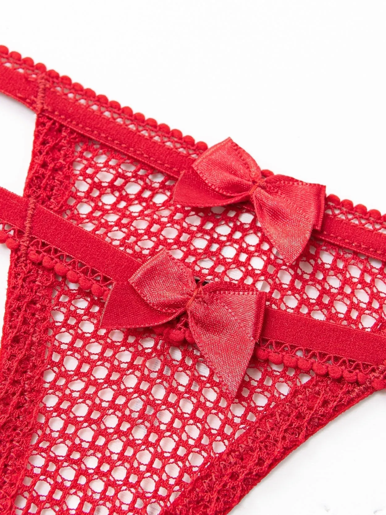 Women's Sexy Lace Bikini Panty Red